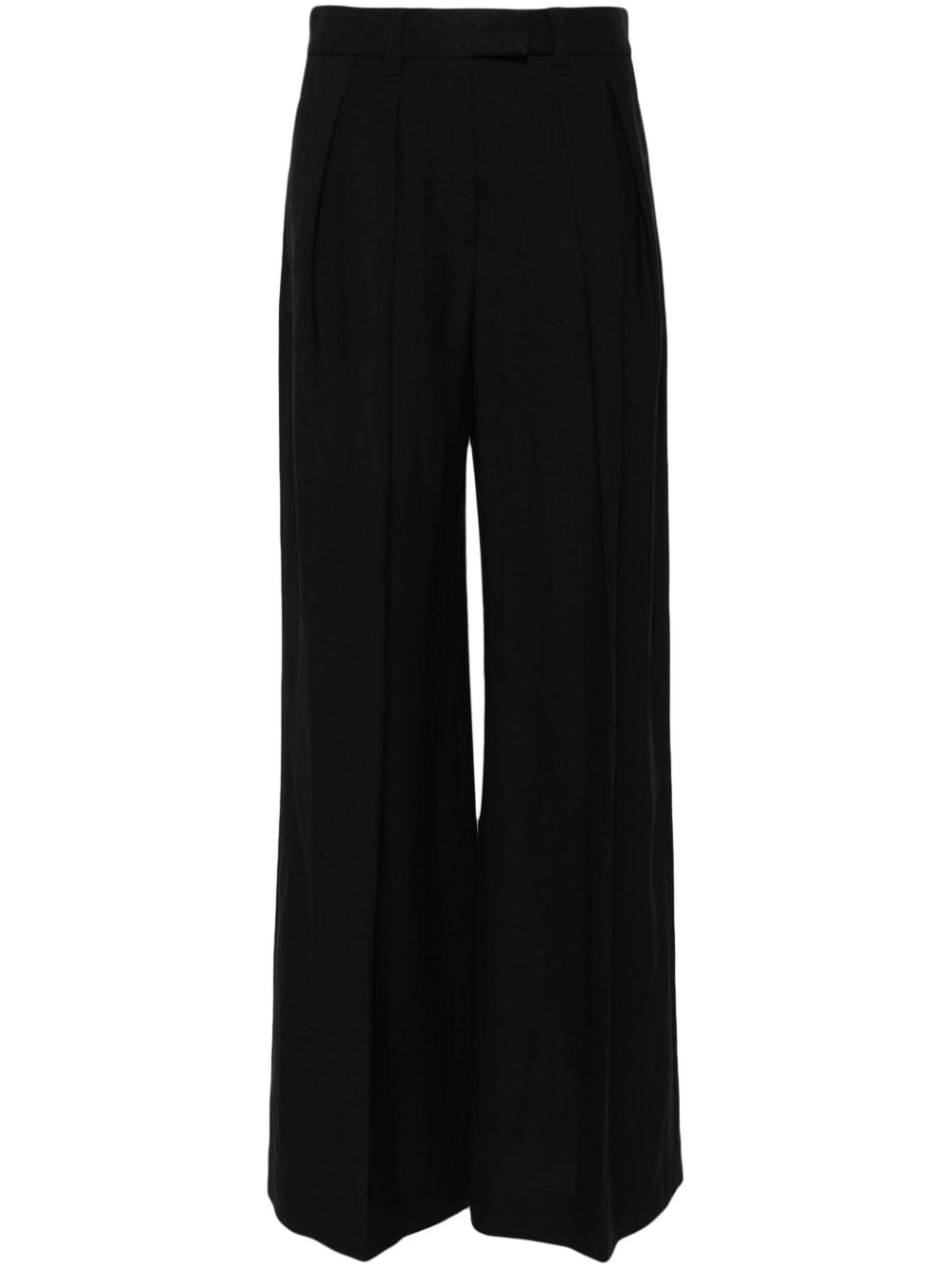 Brunello Cucinelli pleated straight-leg trousers - Black von Brunello Cucinelli