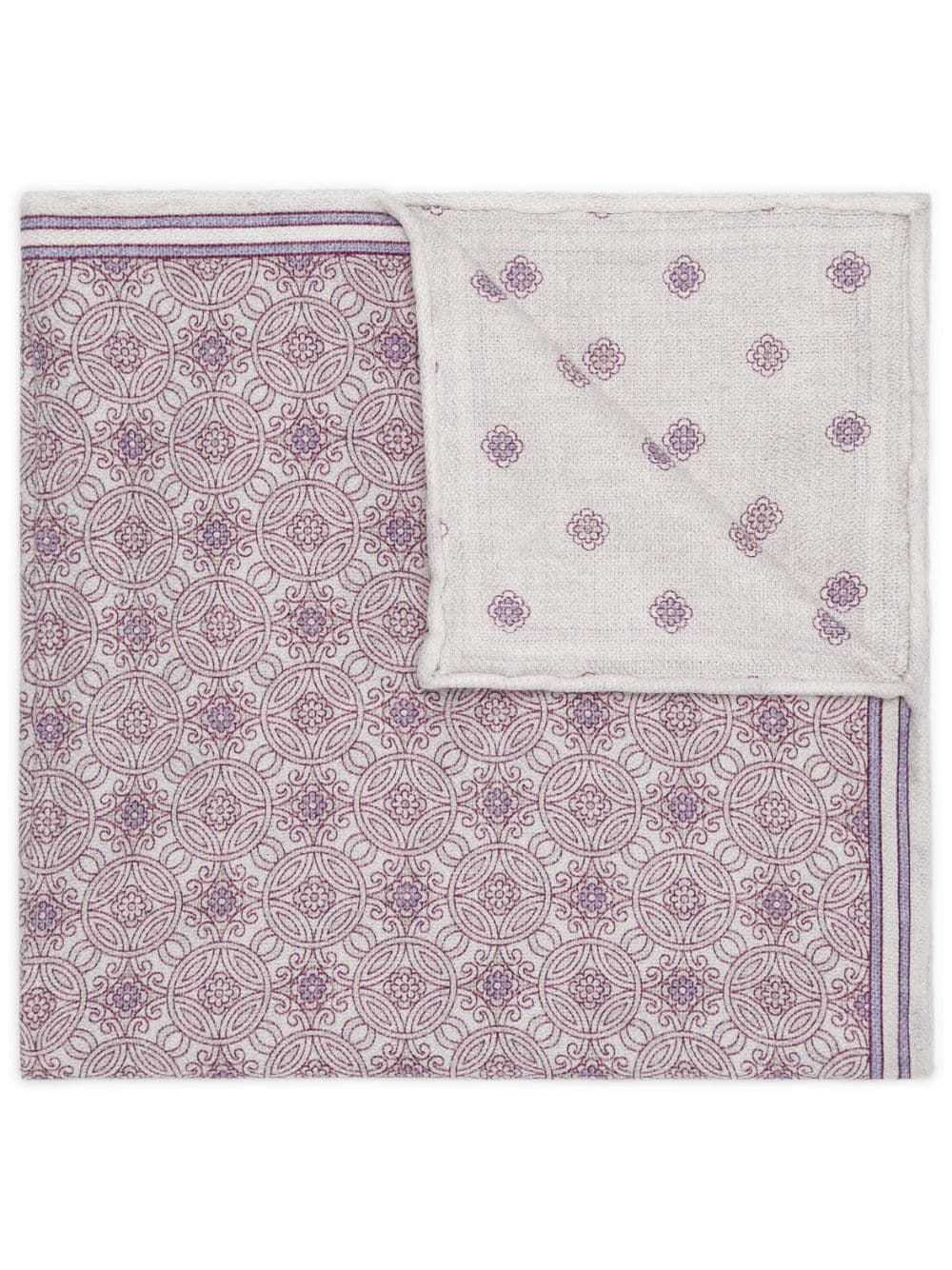 Brunello Cucinelli printed silk pochette - Purple von Brunello Cucinelli