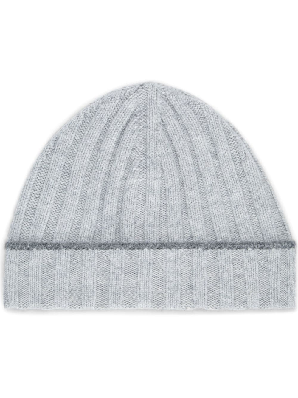 Brunello Cucinelli ribbed cashmere beanie - Grey von Brunello Cucinelli