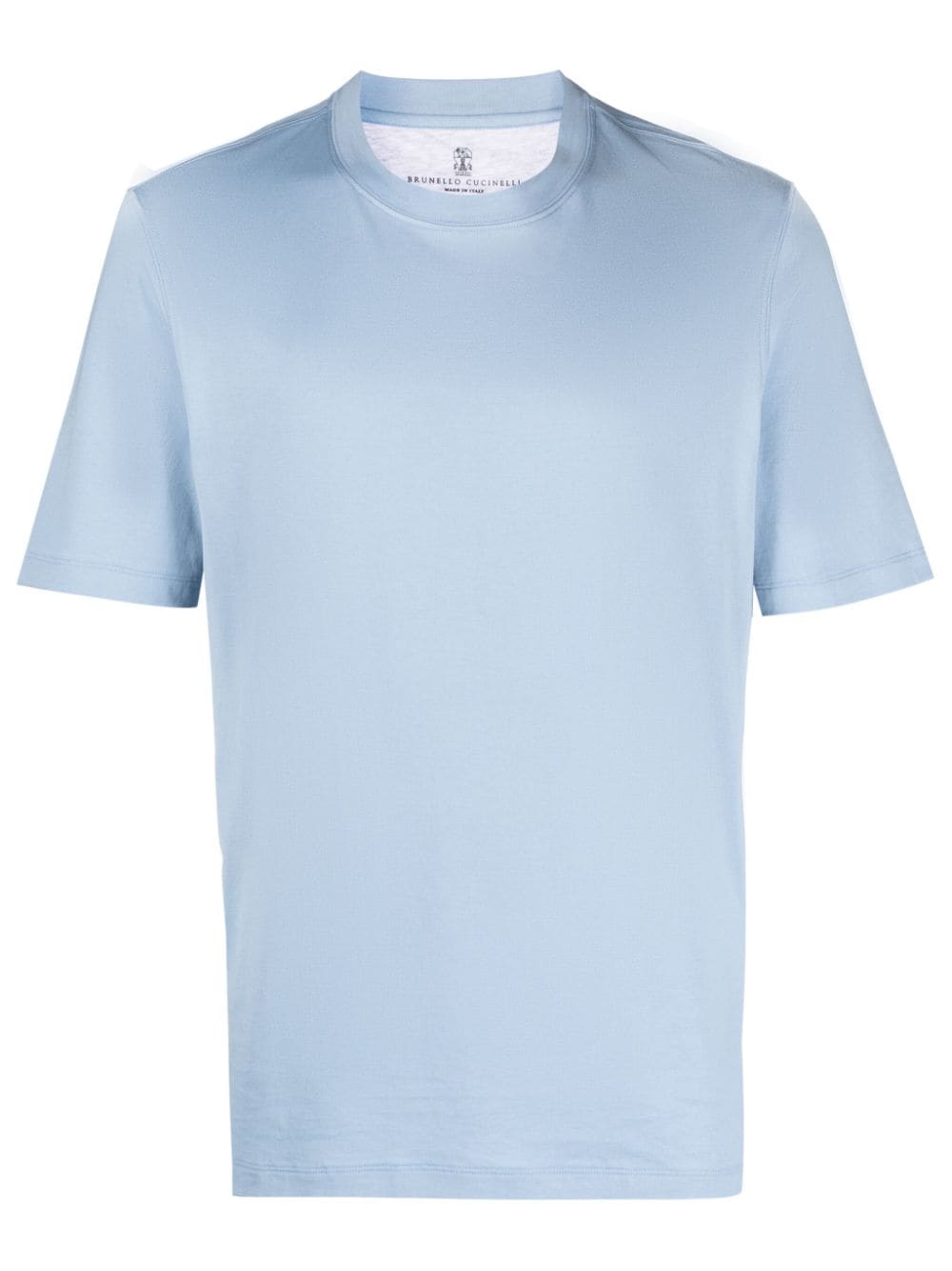 Brunello Cucinelli round-neck cotton T-shirt - Blue von Brunello Cucinelli