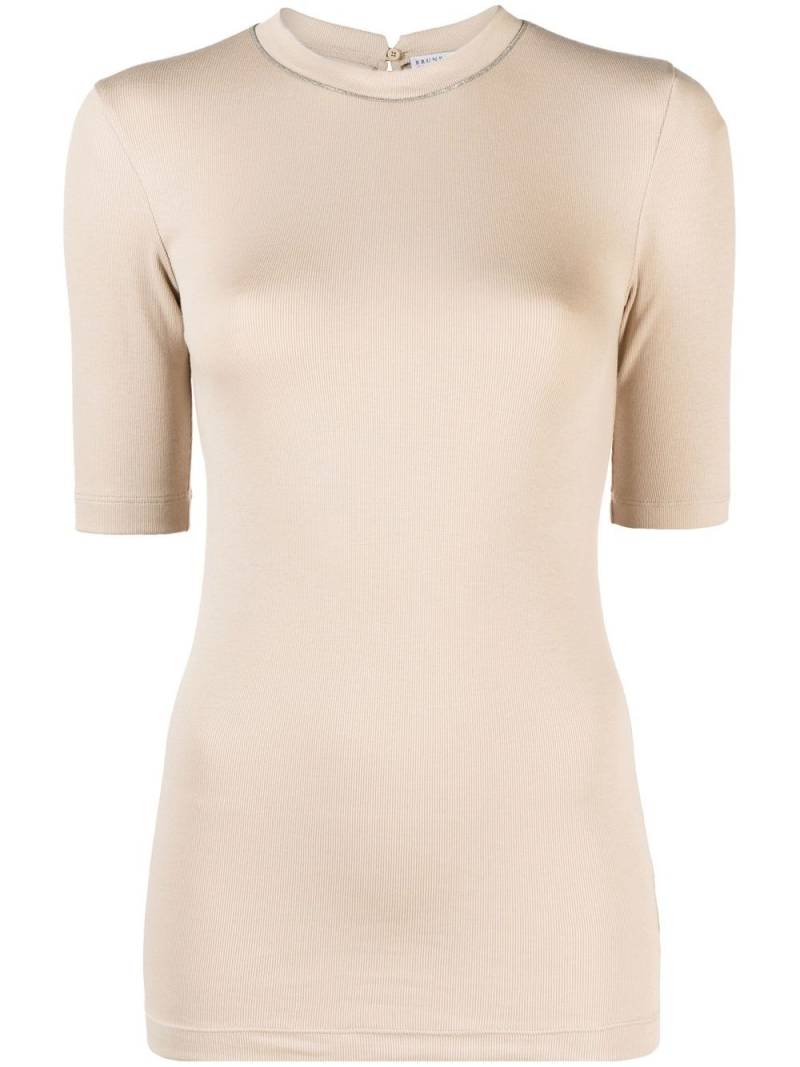 Brunello Cucinelli short-sleeve T-shirt - Neutrals von Brunello Cucinelli