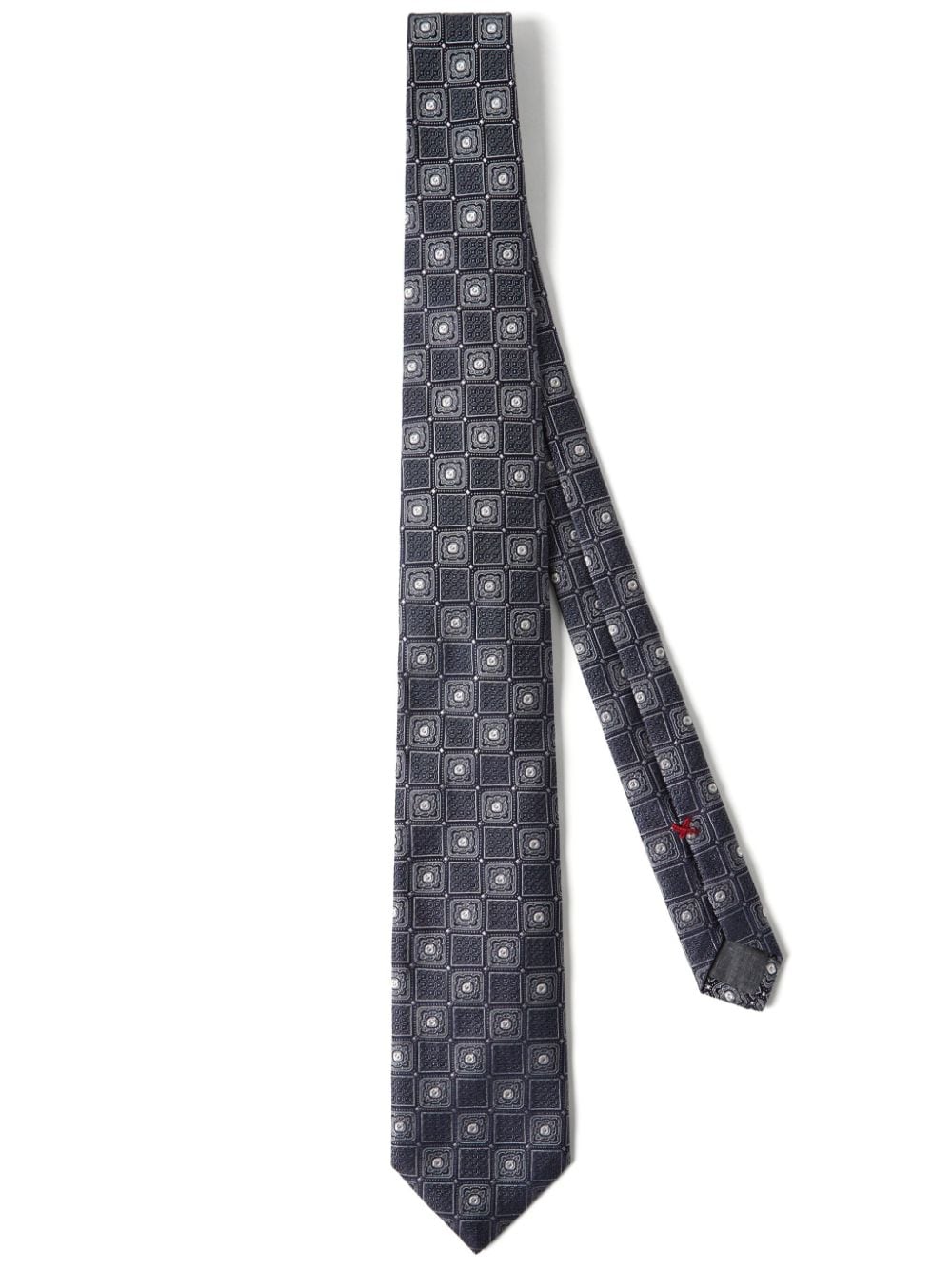 Brunello Cucinelli silk-jacquard tie - Blue von Brunello Cucinelli