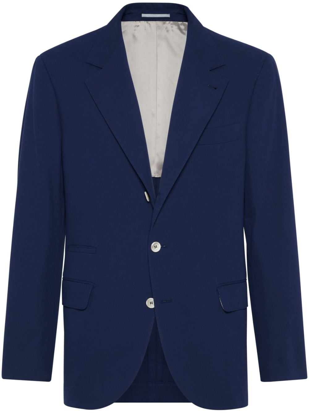 Brunello Cucinelli single-breasted blazer - Blue von Brunello Cucinelli