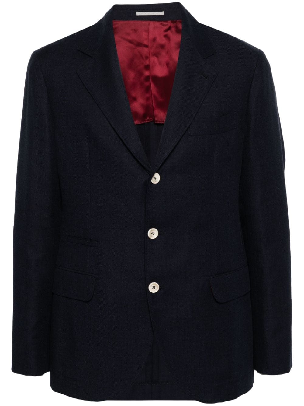 Brunello Cucinelli single-breasted blazer - Blue von Brunello Cucinelli