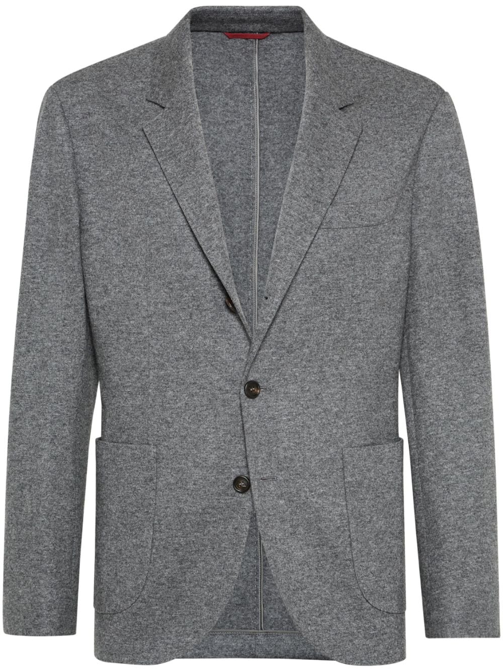 Brunello Cucinelli single breasted blazer - Grey von Brunello Cucinelli