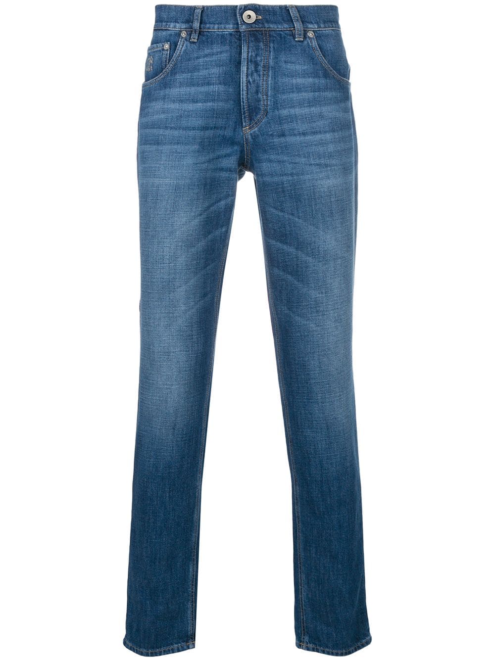 Brunello Cucinelli slim-fit jeans - Blue von Brunello Cucinelli