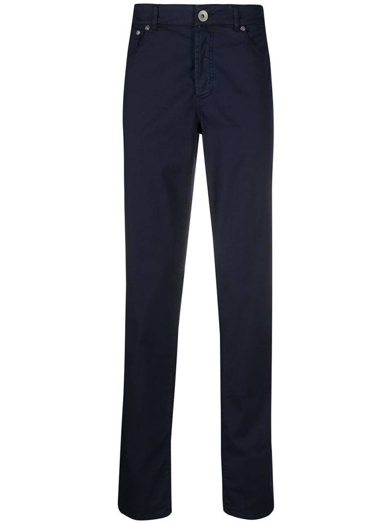 Brunello Cucinelli straight leg chinos - Blue von Brunello Cucinelli