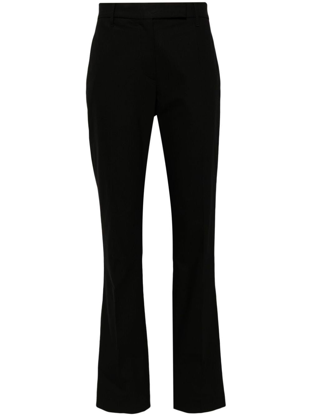 Brunello Cucinelli straight-leg cropped trousers - Black von Brunello Cucinelli