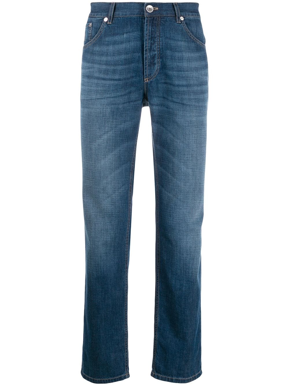 Brunello Cucinelli straight-leg jeans - Blue von Brunello Cucinelli