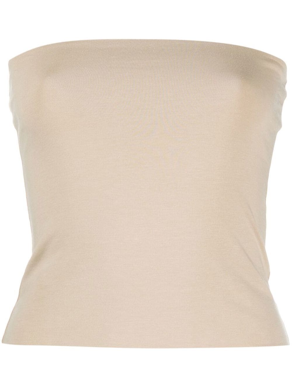 Brunello Cucinelli strapless bandeau top - Neutrals von Brunello Cucinelli