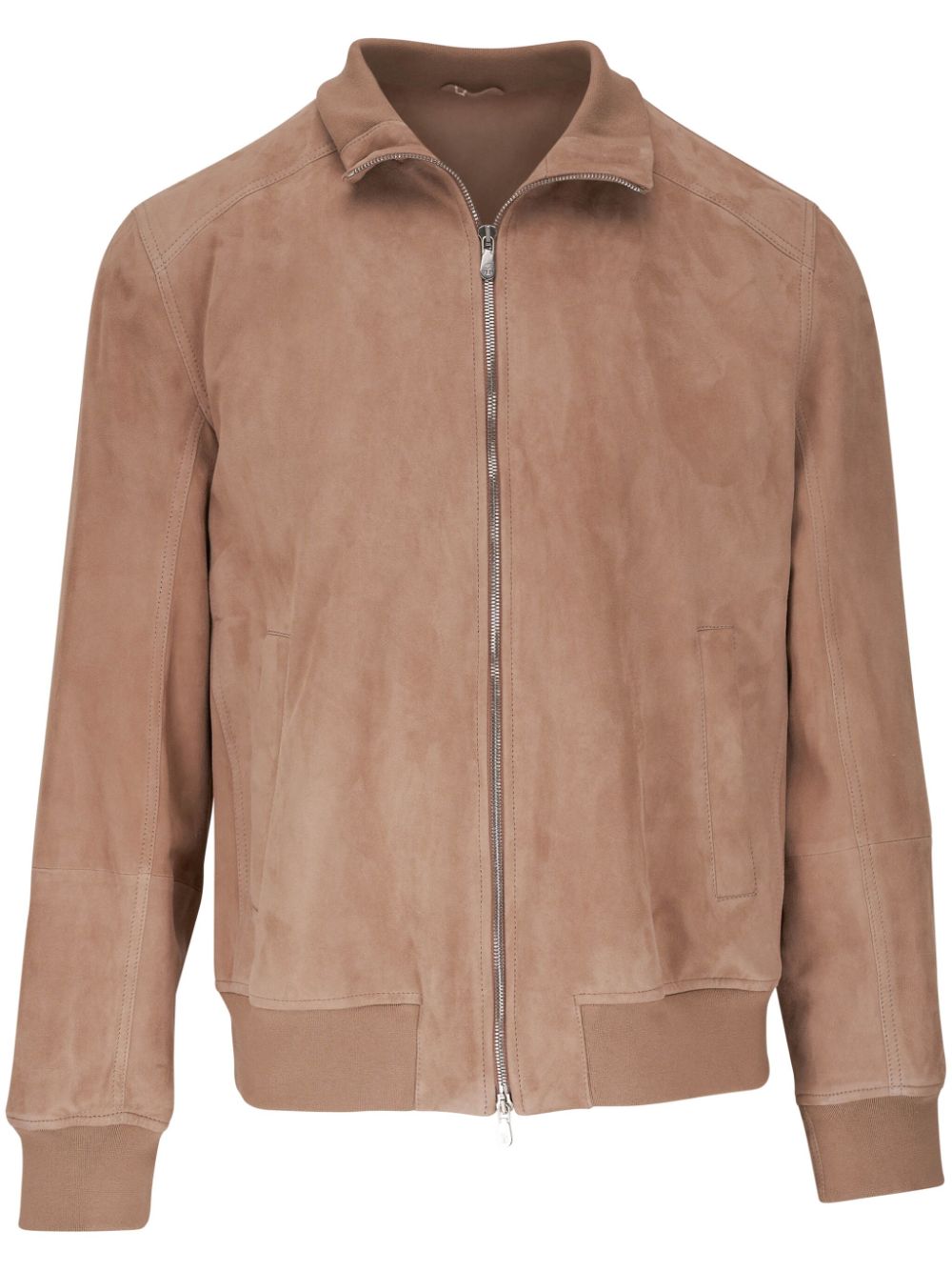 Brunello Cucinelli suede bomber jacket - Brown von Brunello Cucinelli