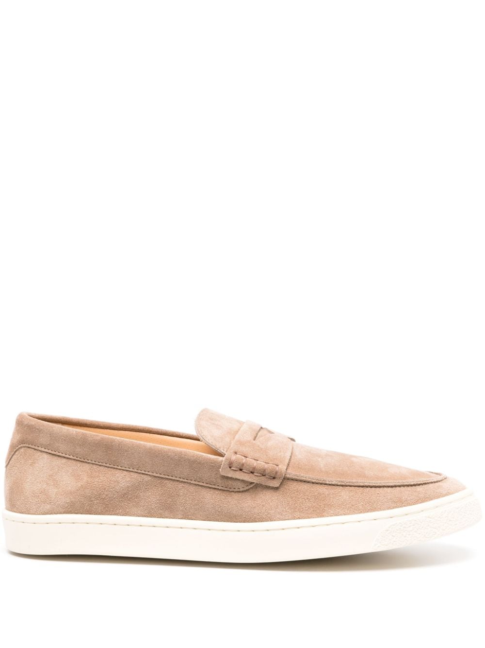 Brunello Cucinelli suede penny loafers - Brown von Brunello Cucinelli