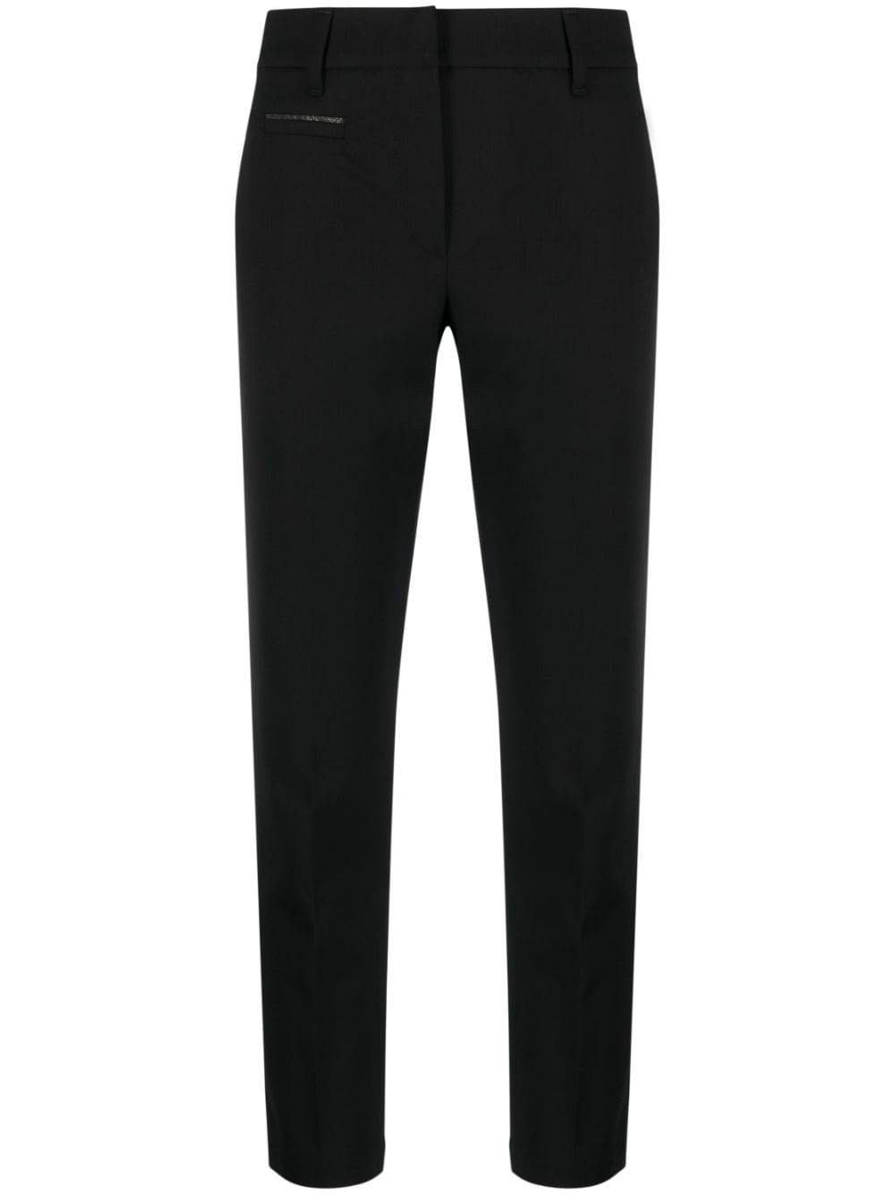 Brunello Cucinelli tailored cropped trousers - Black von Brunello Cucinelli