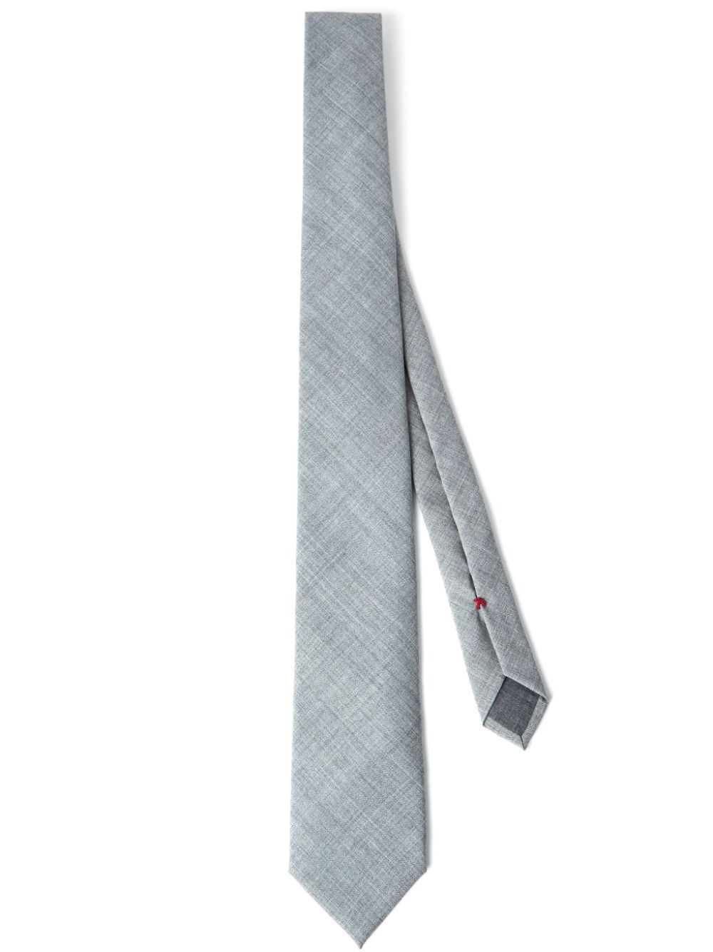 Brunello Cucinelli textured-finish wool tie - Grey von Brunello Cucinelli