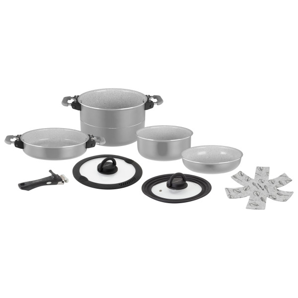 Brunner - Fusion 7+1 - Topf-Set Gr Ø 22 cm grau von Brunner