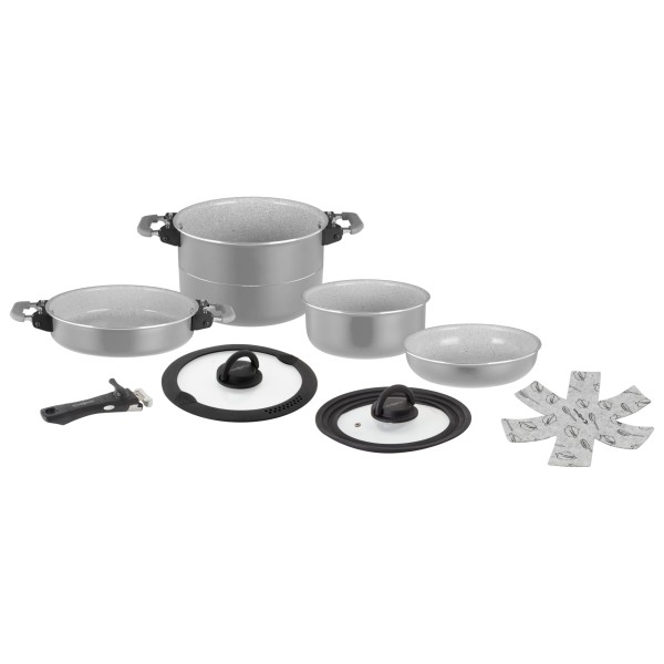 Brunner - Fusion 7+1 - Topf-Set Gr Ø 22 cm grau von Brunner