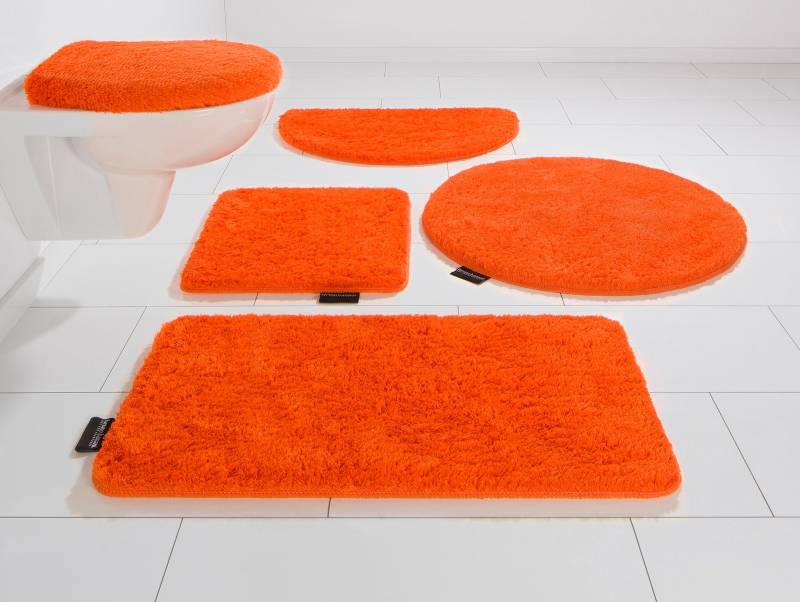 Bruno Banani Badematte »Lana, Badvorleger, Badezimmer Teppich«, rutschhemmend beschichtet, fussbodenheizungsgeeignet-schnell trocknend-strapazierfähig, Badteppich, Badematten, unifarben, auch als 3 teiliges Set & rund von Bruno Banani