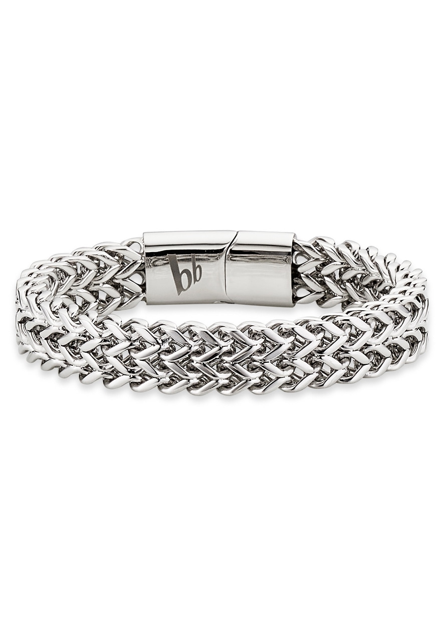 Bruno Banani Armband »Schmuck Geschenk, Armkette Ankerkette 12 mm breit Silberfarben« von Bruno Banani