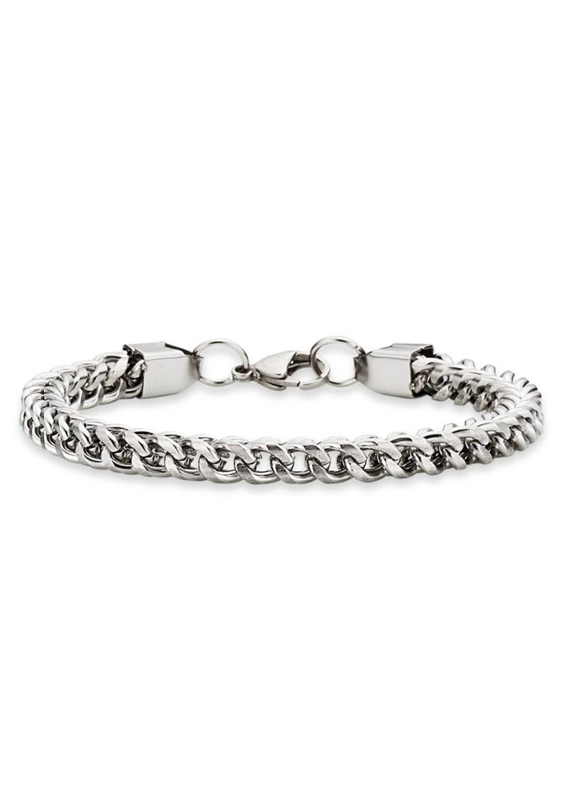 Bruno Banani Armband »Schmuck Geschenk Armkette Panzerkette 6 mm breit Silberfarben« von Bruno Banani