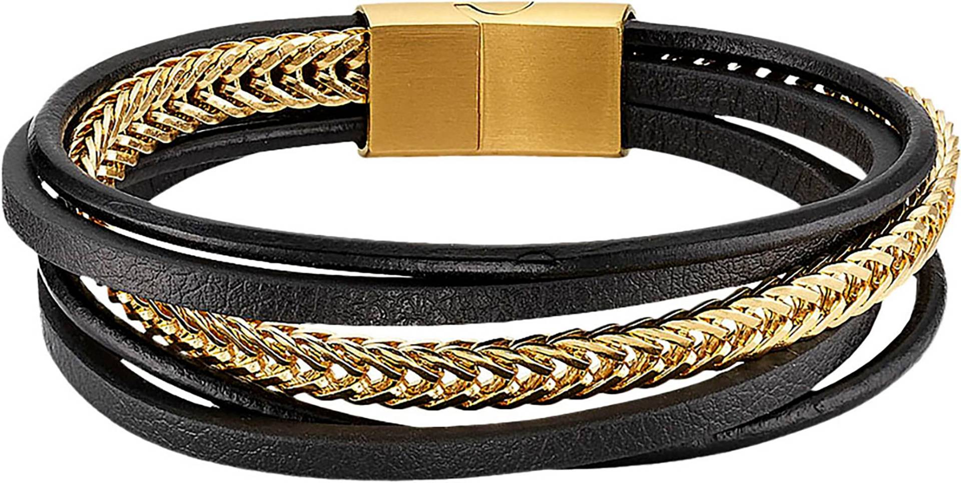 Bruno Banani Armband »Schmuck Geschenk Edelstahlarmband Lederimitat« Bruno Banani Armband »Schmuck Geschenk Edelstahlarmband Lederimitat« von Bruno Banani