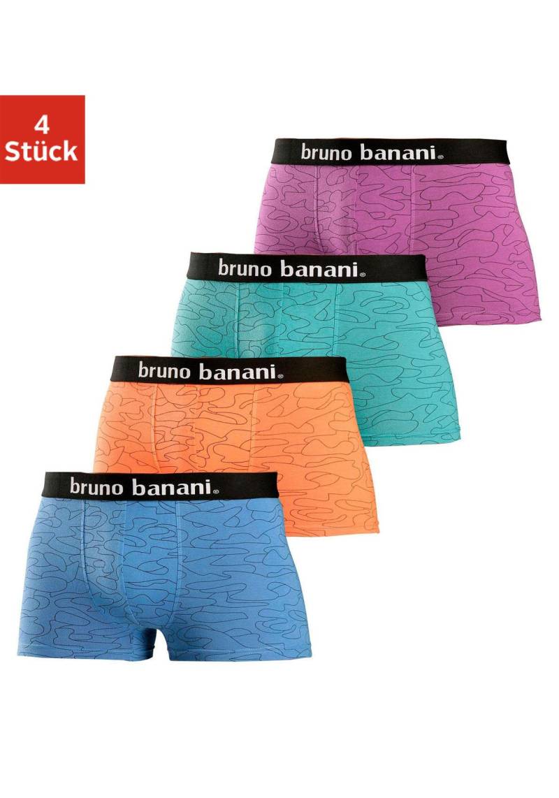 Bruno Banani Boxer »Boxershorts für Herren«, (Packung, 4 St.), mit Kontrast-Webbund von Bruno Banani