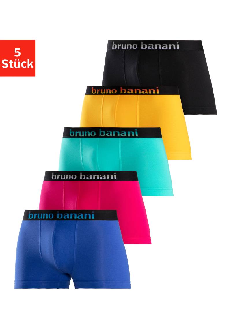 Bruno Banani Boxer »Boxershorts für Herren«, (Packung, 5 St.), mit Streifen Logo Webbund von Bruno Banani