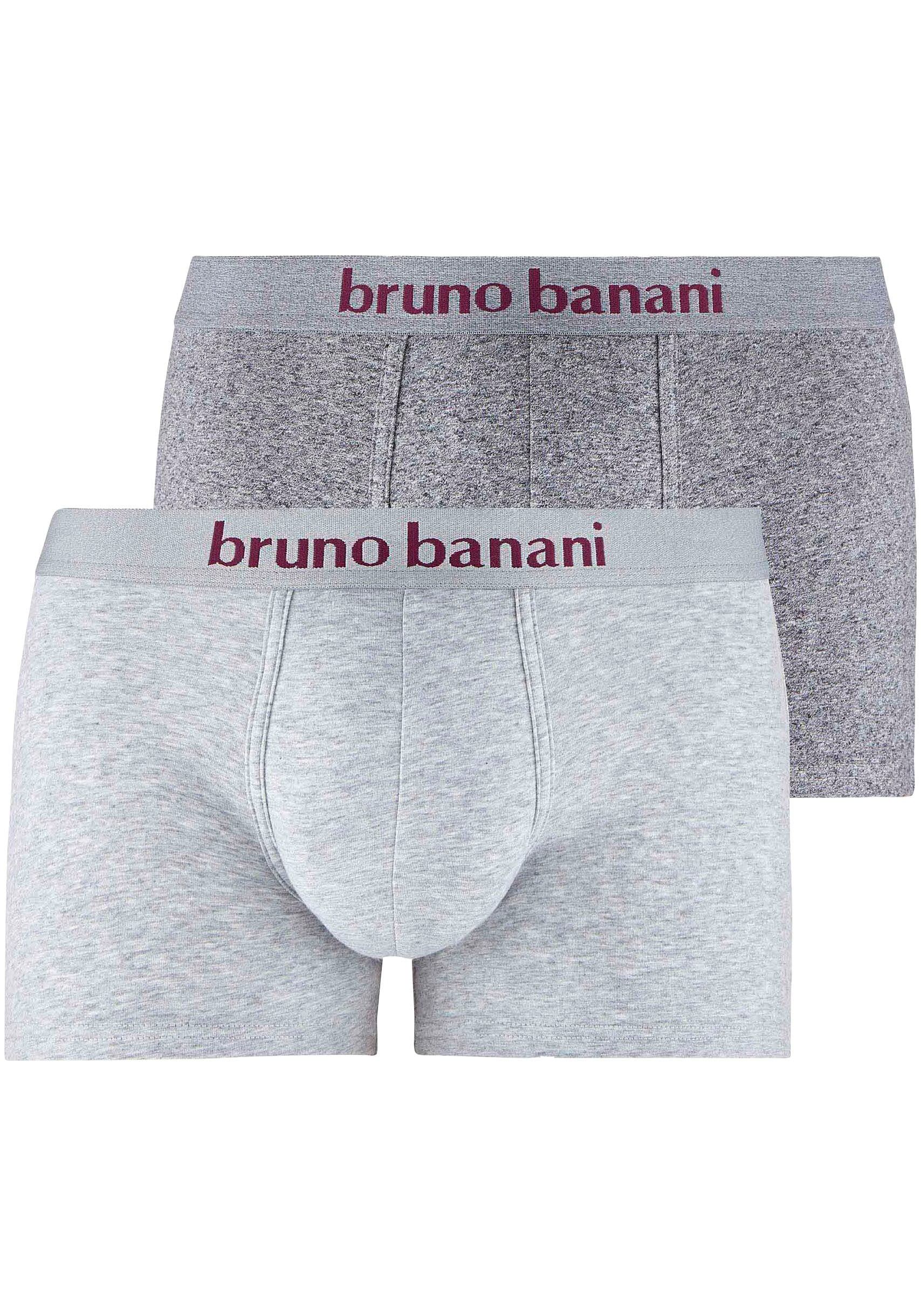Bruno Banani Boxershorts »Short 2Pack Denim Fun«, (Packung, 2 St.), Meliert von Bruno Banani