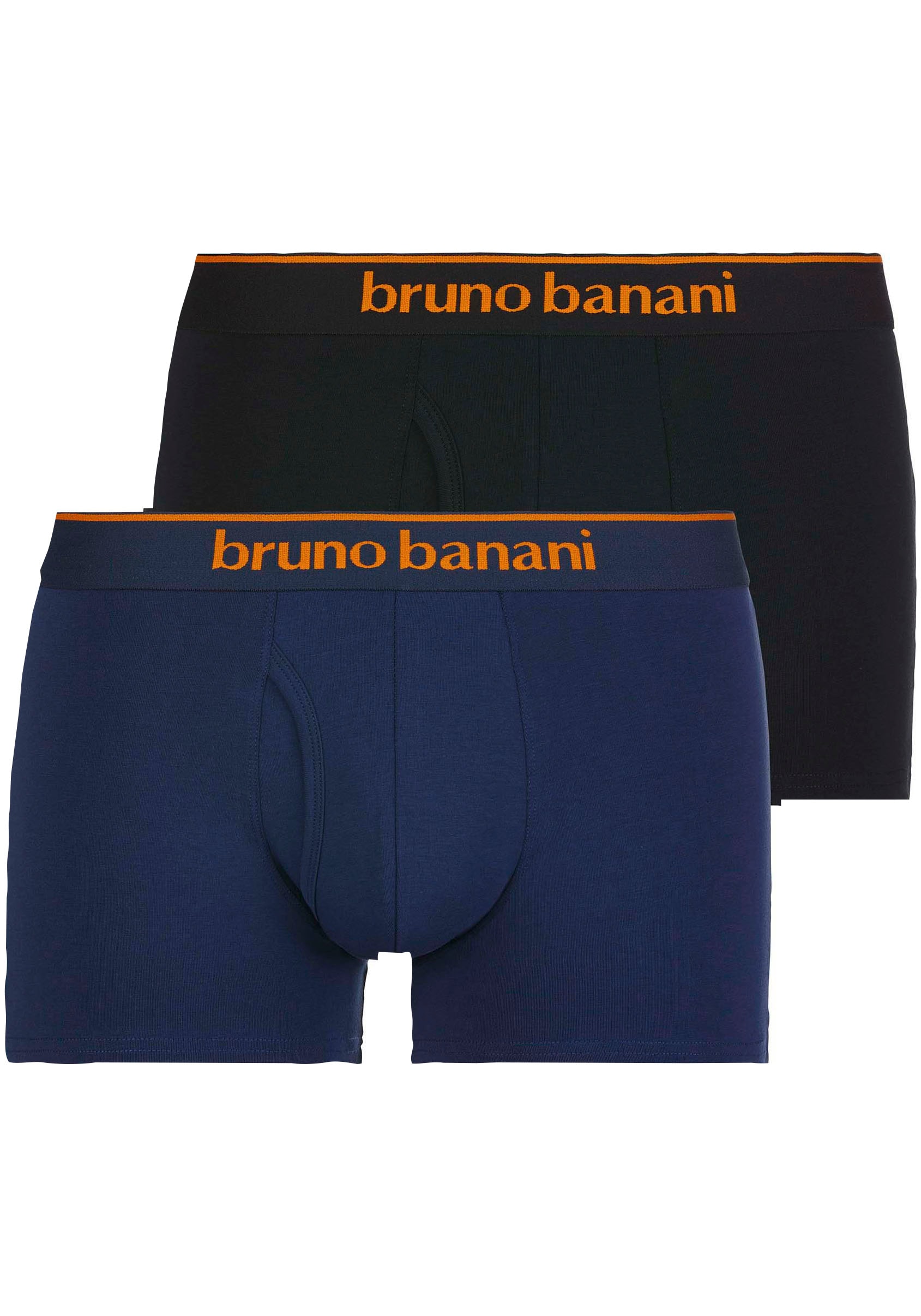 Bruno Banani Boxershorts »Short 2Pack Quick Access«, (Packung, 2er-Pack), Kontrastfarbene Details von Bruno Banani