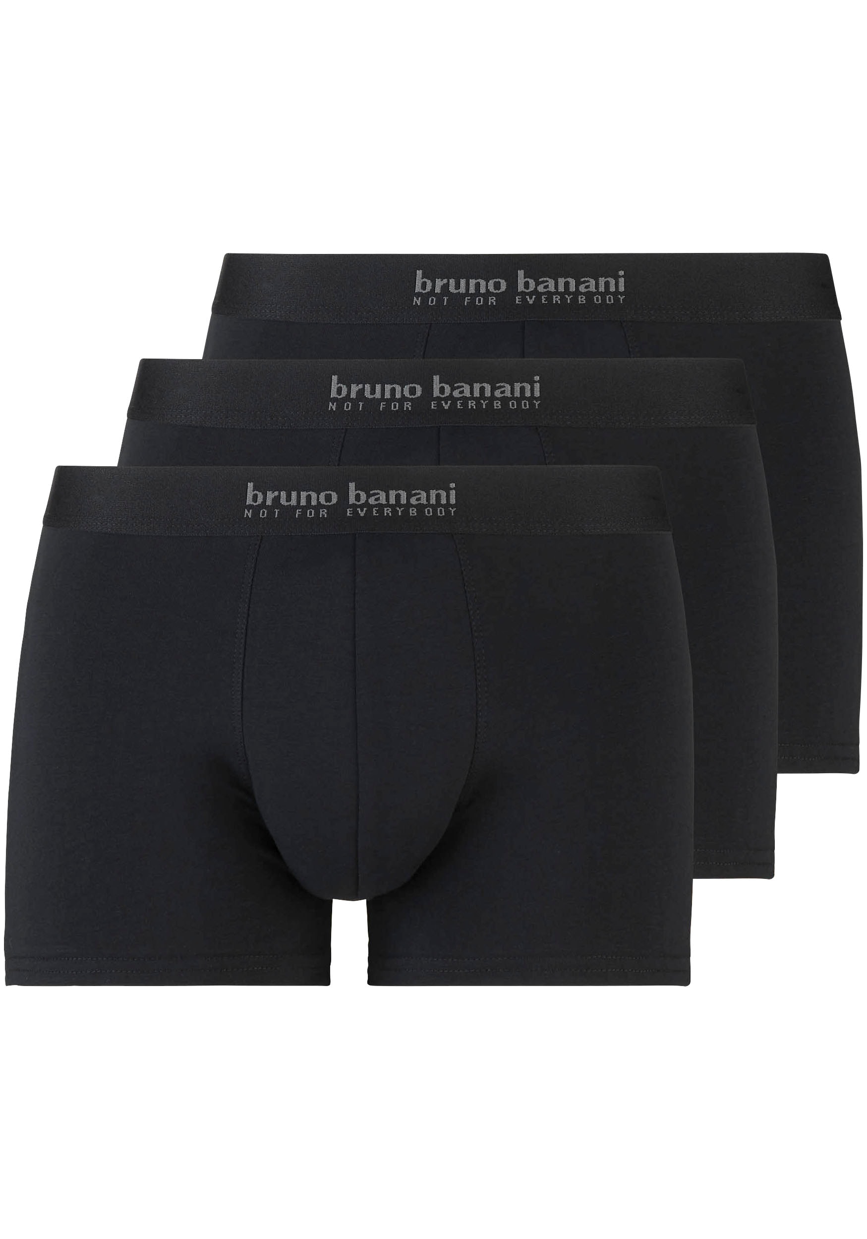 Bruno Banani Boxershorts »Short 3Pack Energy Cotton«, (Packung, 3er-Pack), mit Schriftzug am Bund von Bruno Banani