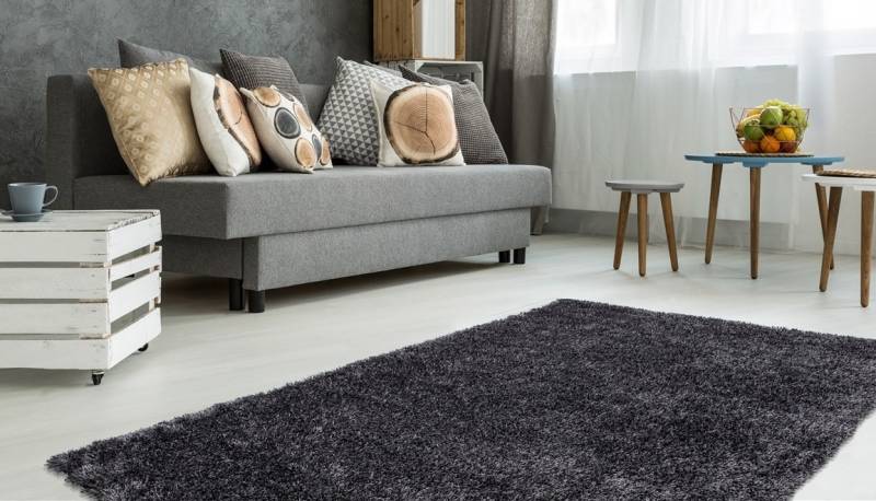 Bruno Banani Hochflor-Teppich »Alga«, rechteckig, 40 mm Höhe, Uni, Shaggy, Langflor, besonders weich und kuschelig, Wohnzimmer von Bruno Banani