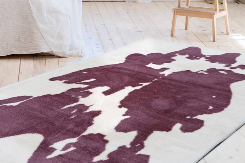 Bruno Banani Hochflor-Teppich »Makayla«, rechteckig, 30 mm Höhe, Kuhfell-Muster, Kunstfell, weicher Flor von Bruno Banani