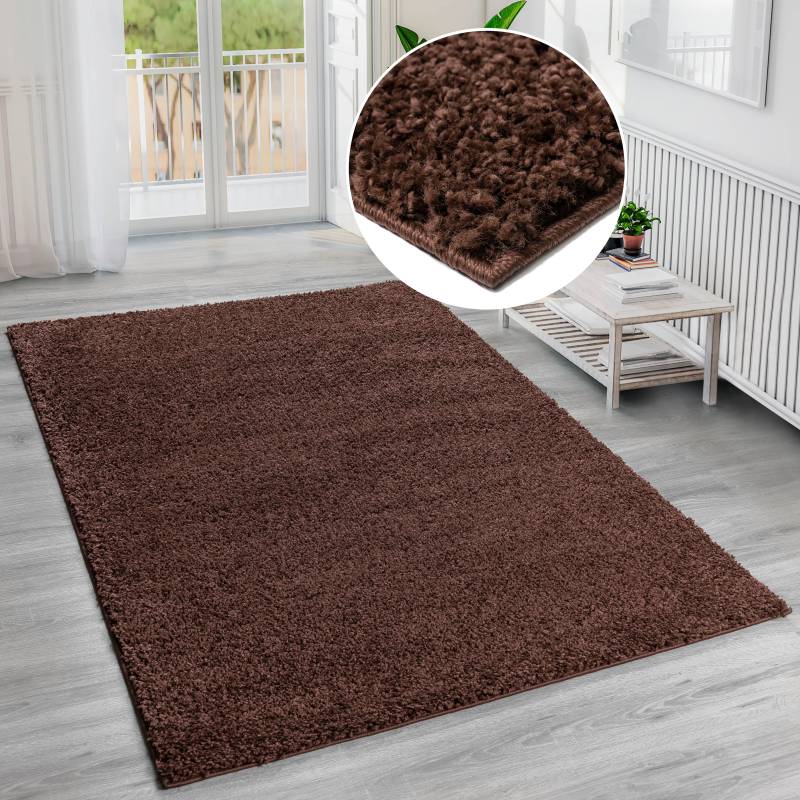 Bruno Banani Hochflor-Teppich »Shaggy Soft«, rechteckig, 30 mm Höhe, gewebt, Uni Farben, besonders weich und kuschelig von Bruno Banani