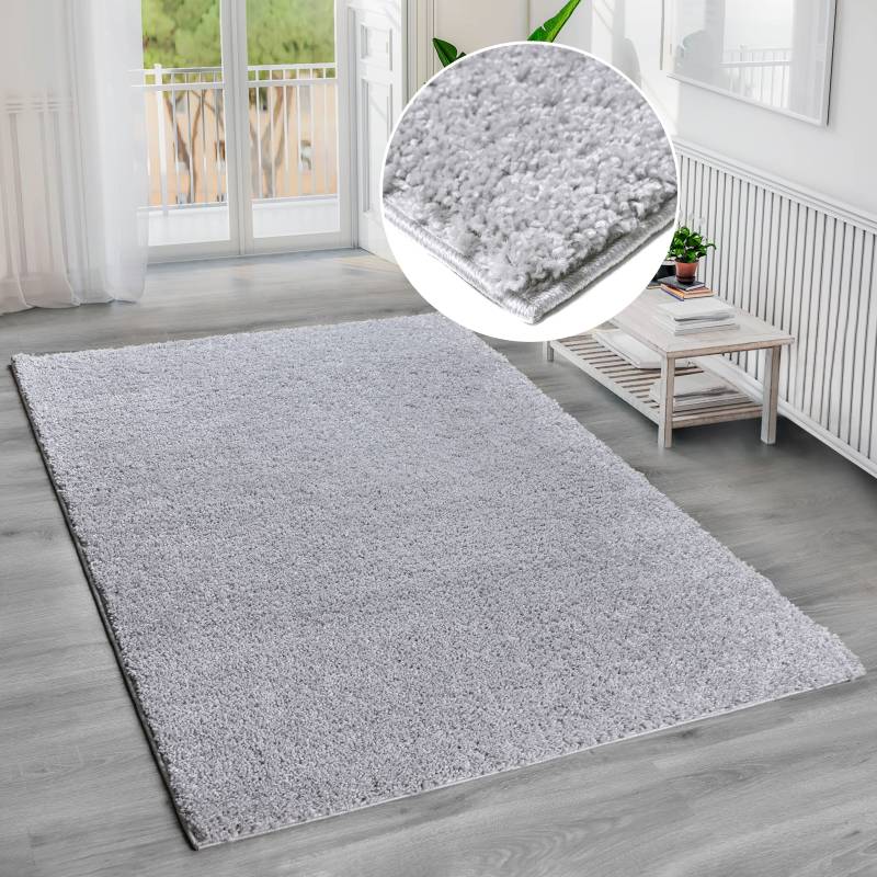 Bruno Banani Hochflor-Teppich »Shaggy Soft«, rechteckig, 30 mm Höhe, gewebt, Uni Farben, besonders weich und kuschelig von Bruno Banani