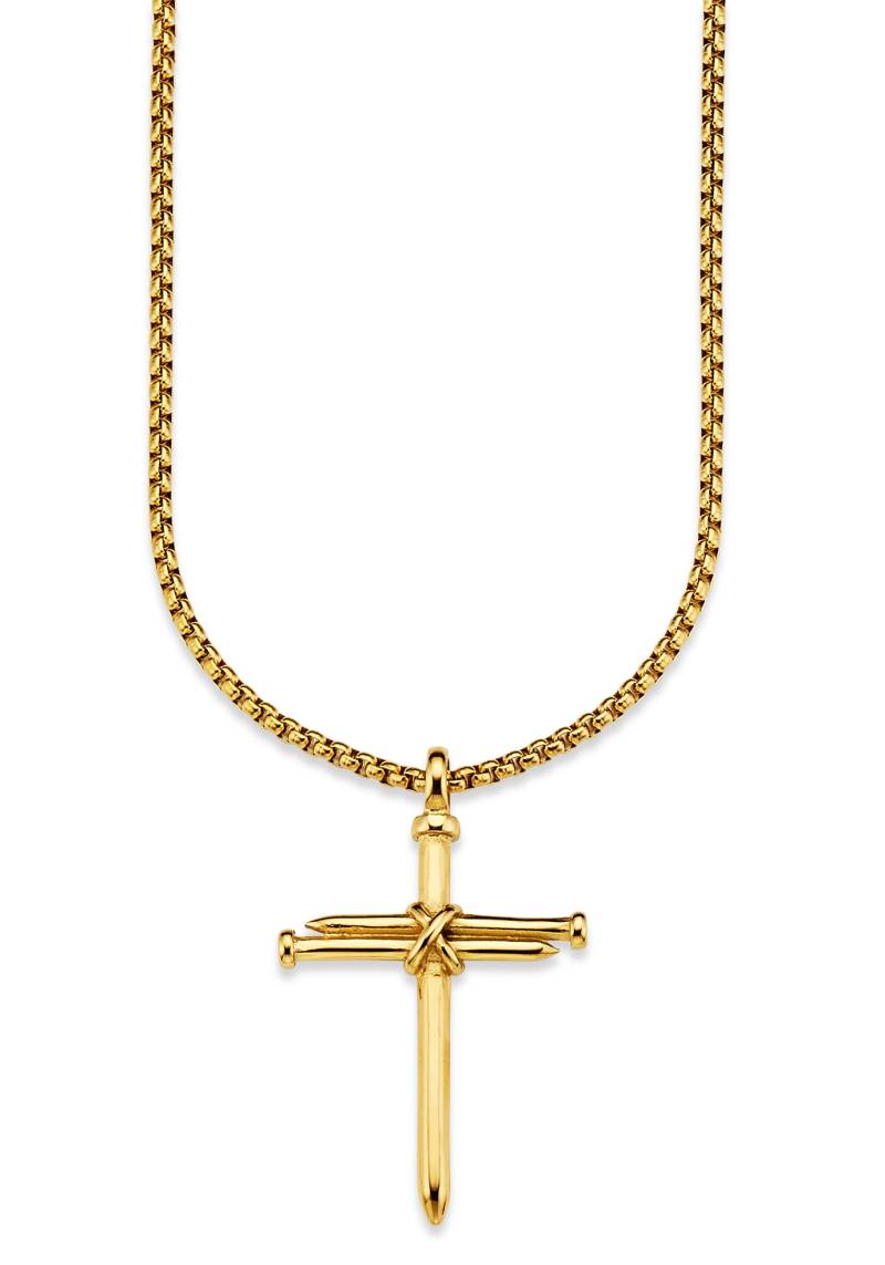 Bruno Banani Kette mit Anhänger »Schmuck Geschenk Halskette Kreuz, Venezianerkette« von Bruno Banani