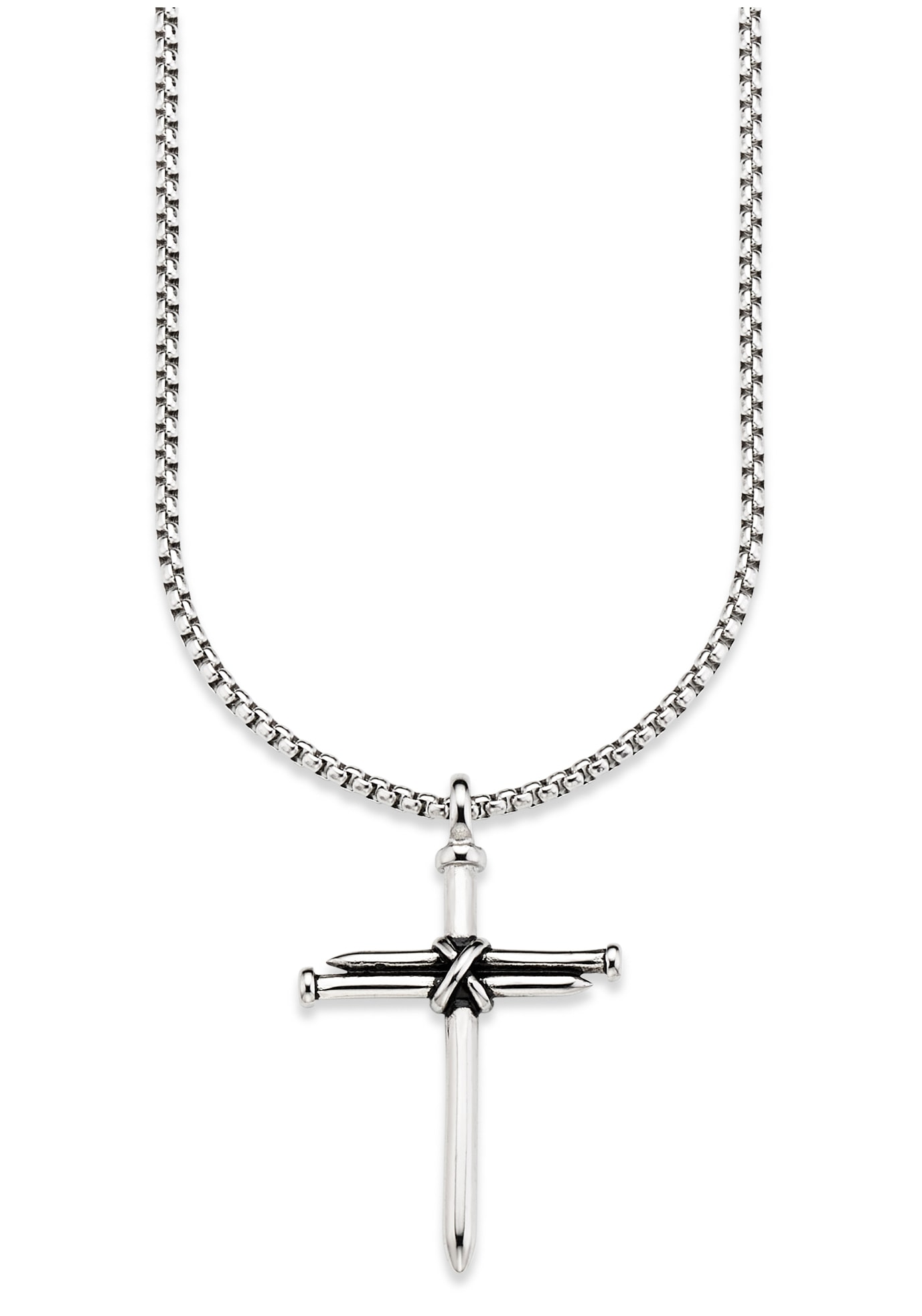 Bruno Banani Kette mit Anhänger »Schmuck Geschenk Halskette Kreuz, Venezianerkette« von Bruno Banani