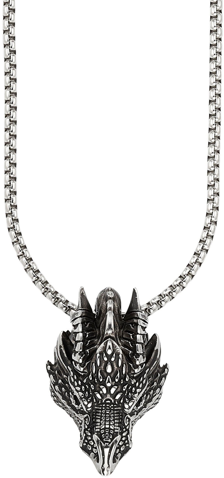 Bruno Banani Kette mit Anhänger »Schmuck Geschenk Edelstahlkette mit Anhänger Drachen-Optik« von Bruno Banani