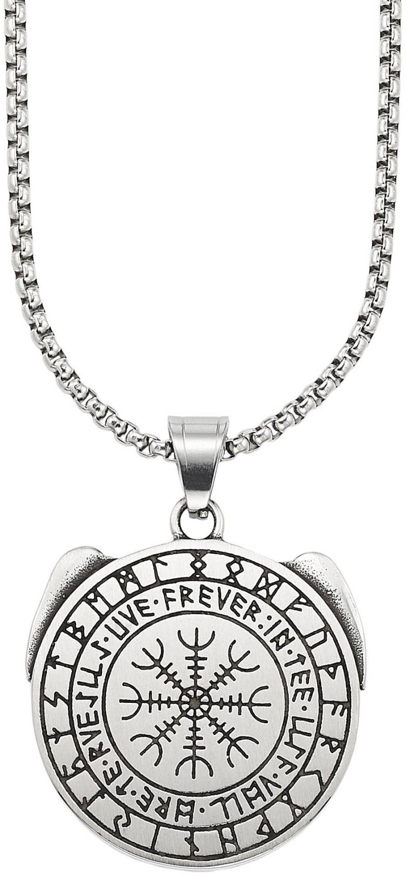 Bruno Banani Kette mit Anhänger »Schmuck Geschenk Edelstahlkette mit Anhänger rund« von Bruno Banani