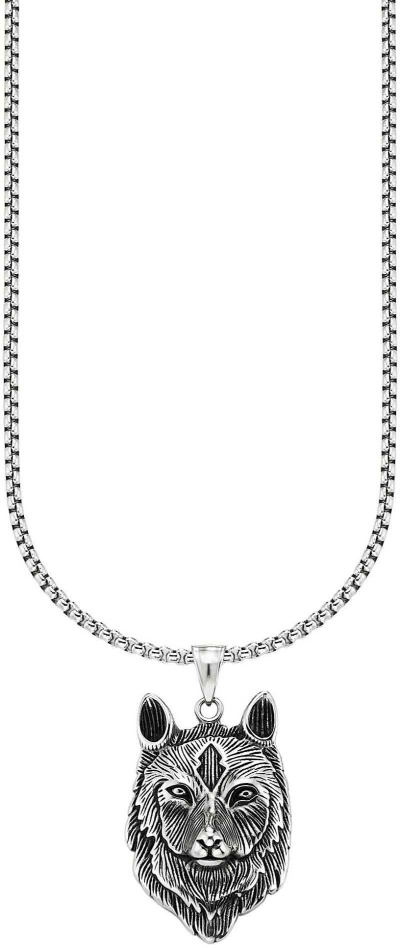 Bruno Banani Kette mit Anhänger »Schmuck Geschenk Halsschmuck Halskette mit Anhänger Wolfskopf-Optik« von Bruno Banani