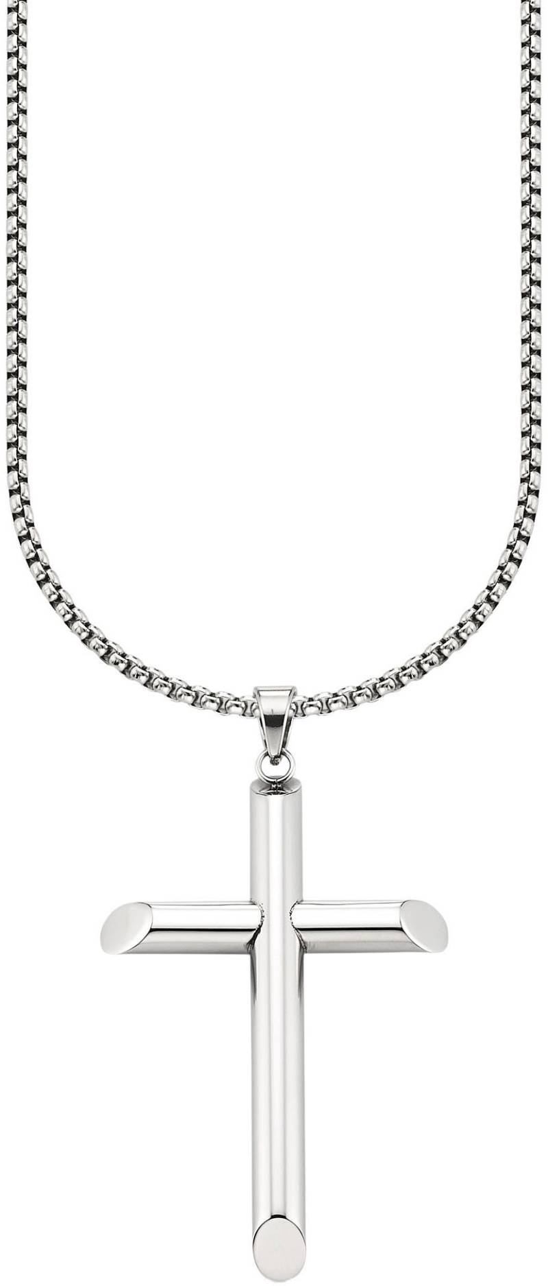 Bruno Banani Kette mit Anhänger »Schmuck Geschenk Halsschmuck Halskette mit Anhänger grosses Kreuz« von Bruno Banani