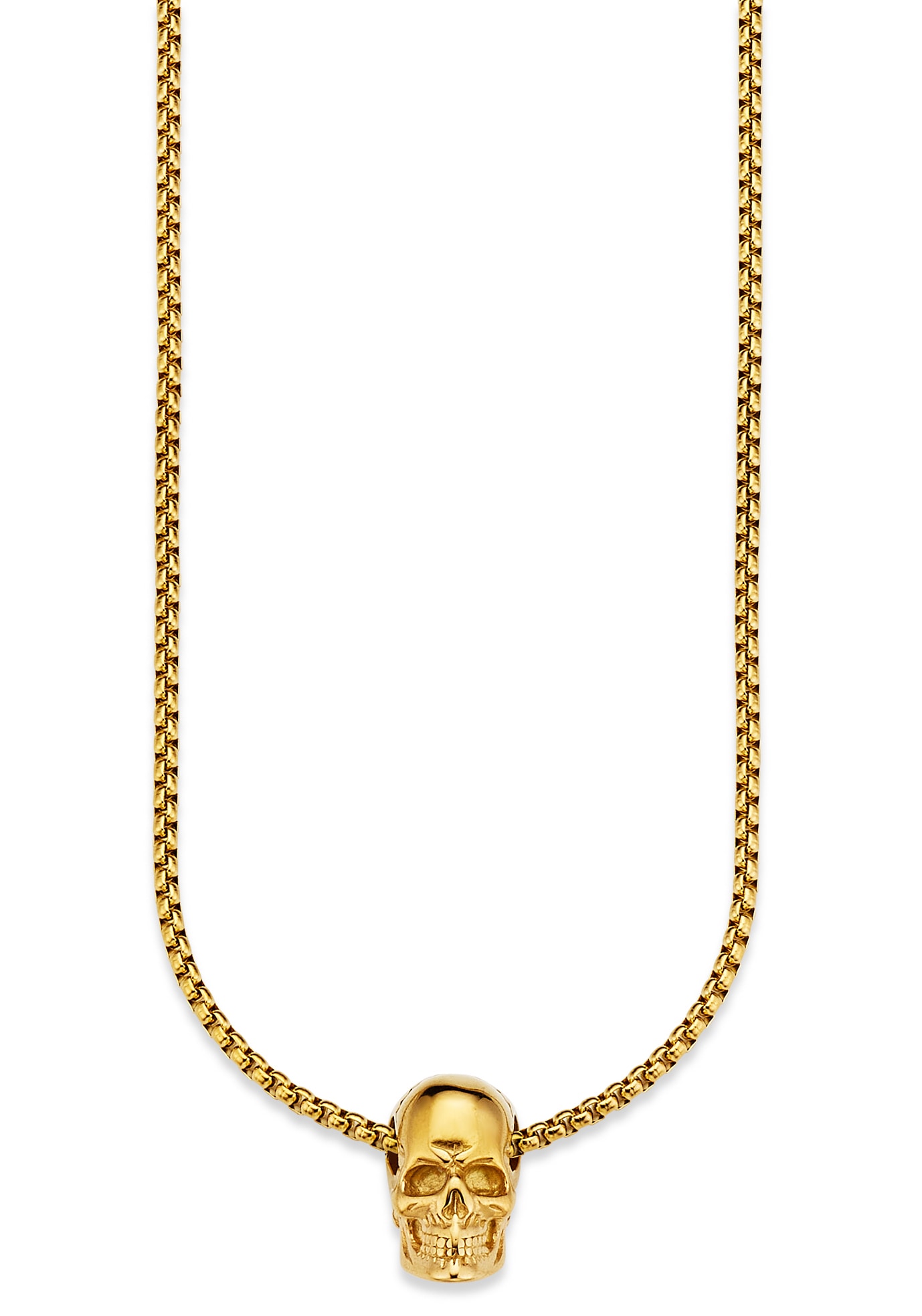 Bruno Banani Kette mit Anhänger »Schmuck Geschenk Halskette Scull Totenkopf, Venezianerkette« von Bruno Banani