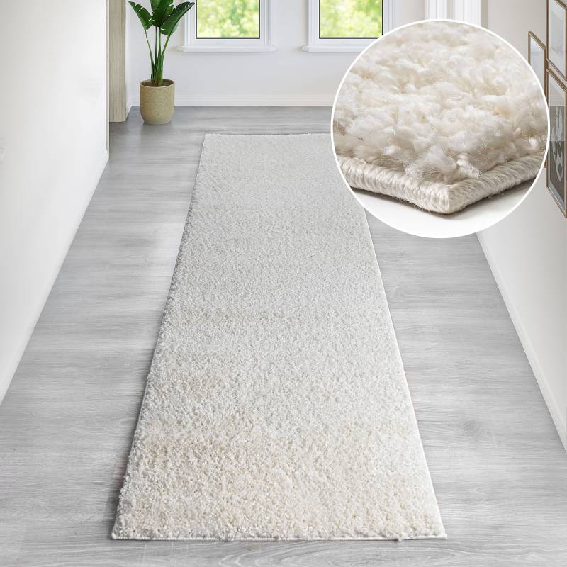 Bruno Banani Läufer »Shaggy Soft«, rechteckig, 30 mm Höhe, Läufer, Brücke, gewebt, Uni-Farben, besonders weich von Bruno Banani
