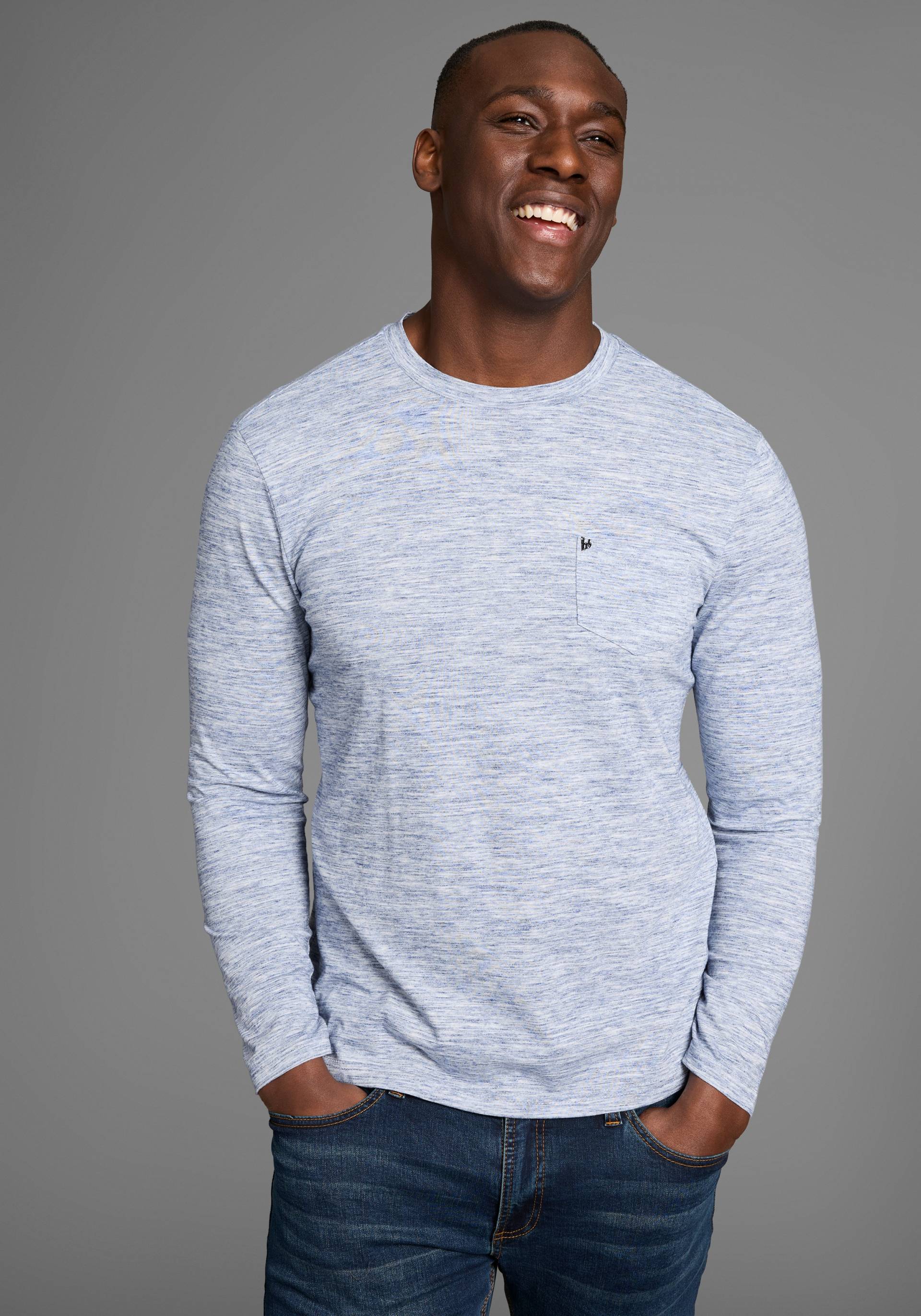 Bruno Banani Langarmshirt, Langarmshirt in schmaler Passform Bruno Banani Langarmshirt, Langarmshirt in schmaler Passform von Bruno Banani