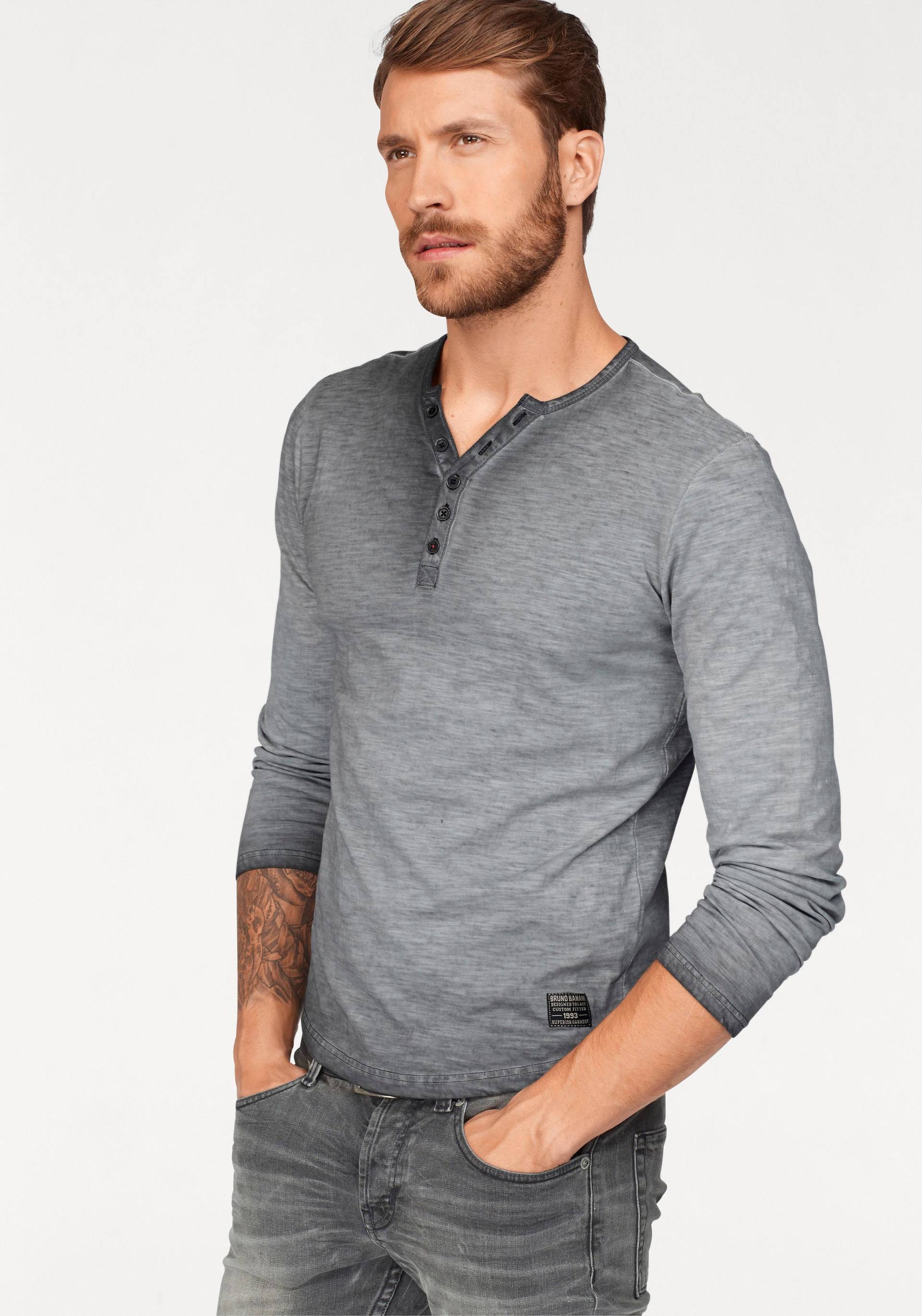 Bruno Banani Langarmshirt, Slubyarn von Bruno Banani