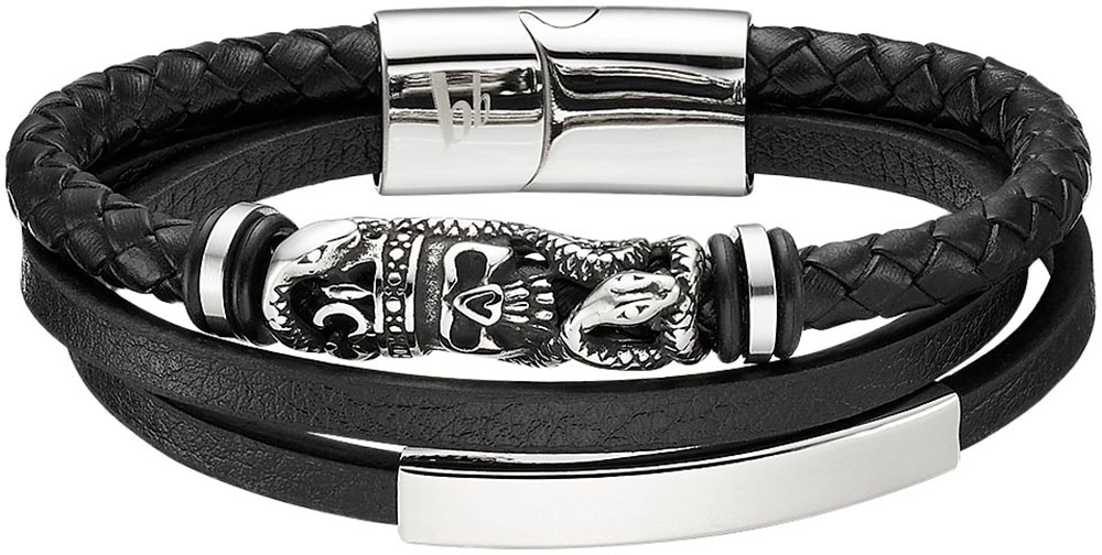 Bruno Banani Lederarmband »Schmuck Geschenk Armband Totem Schädel Schlange, B4093B/20/00/21« Bruno Banani Lederarmband »Schmuck Geschenk Armband Totem Schädel Schlange, B4093B/20/00/21« von Bruno Banani