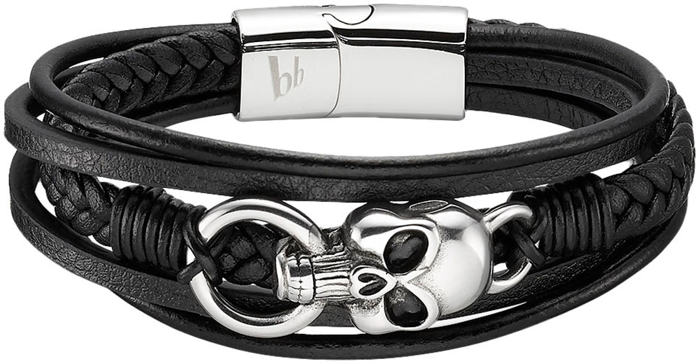 Bruno Banani Lederarmband »Schmuck Geschenk Armband Totenkopf, B4091B/20/00/21« Bruno Banani Lederarmband »Schmuck Geschenk Armband Totenkopf, B4091B/20/00/21« von Bruno Banani