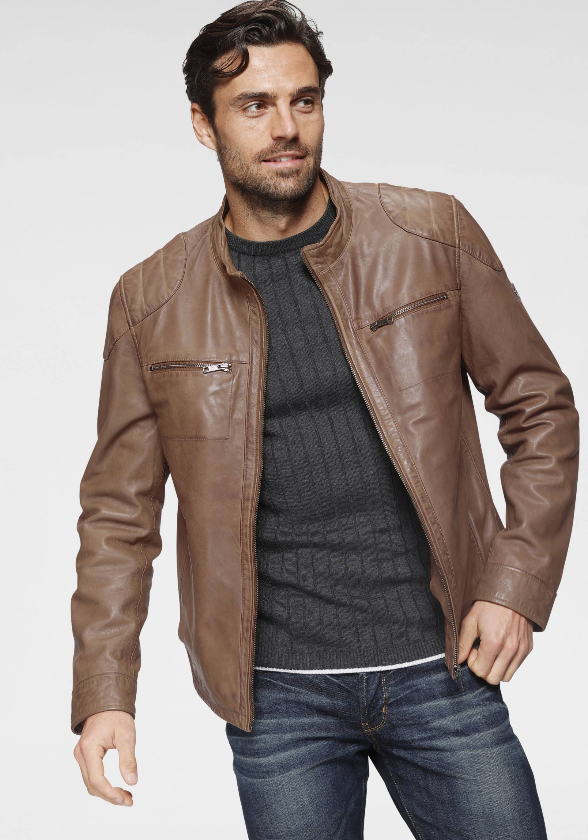 Bruno Banani Lederjacke »Flint« von Bruno Banani