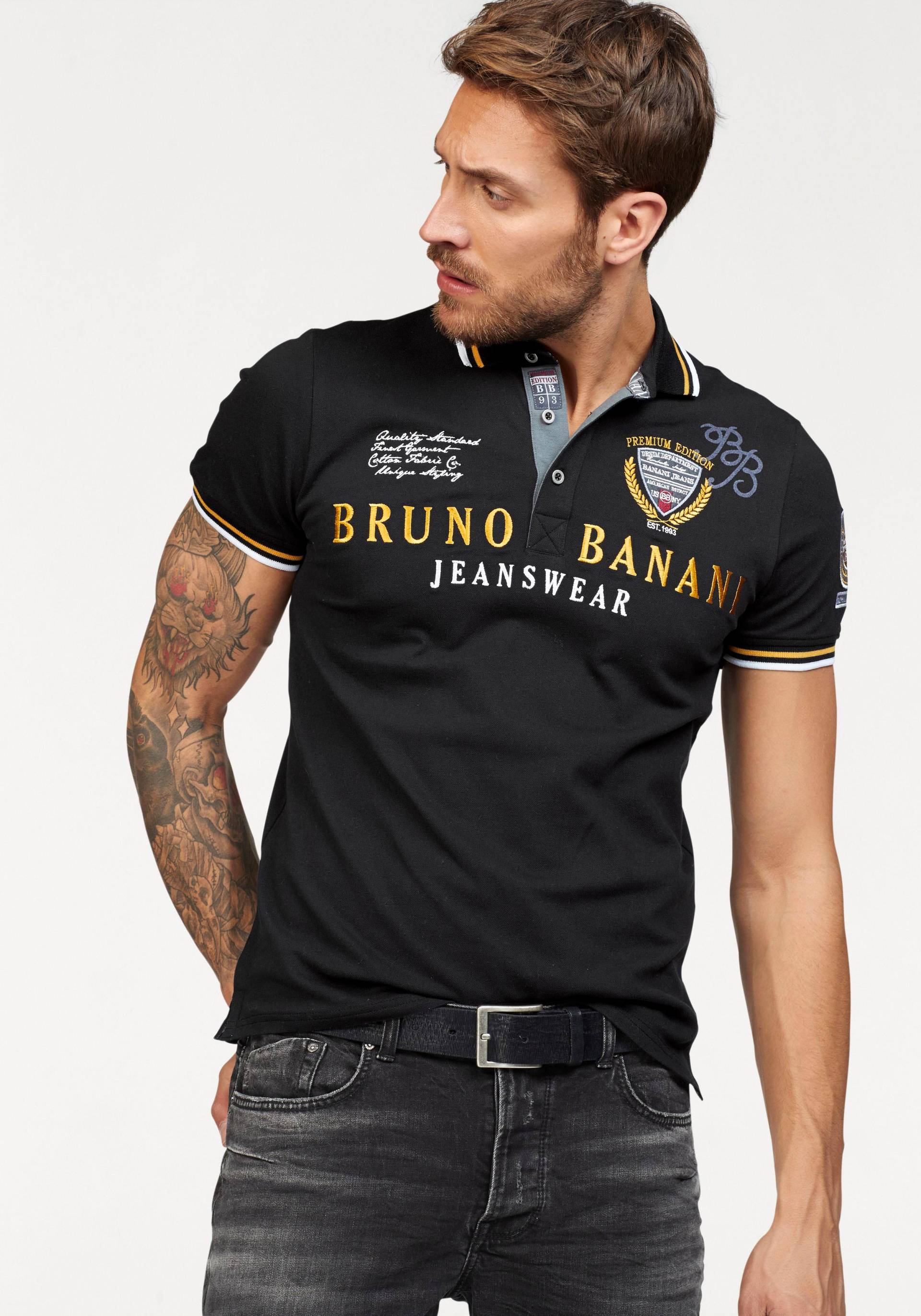 Bruno Banani Poloshirt, Piqué Qualität von Bruno Banani