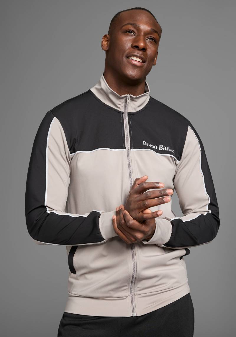 Bruno Banani Sweatjacke, mit Reflektorstreifen in Teilungsnähten von Bruno Banani