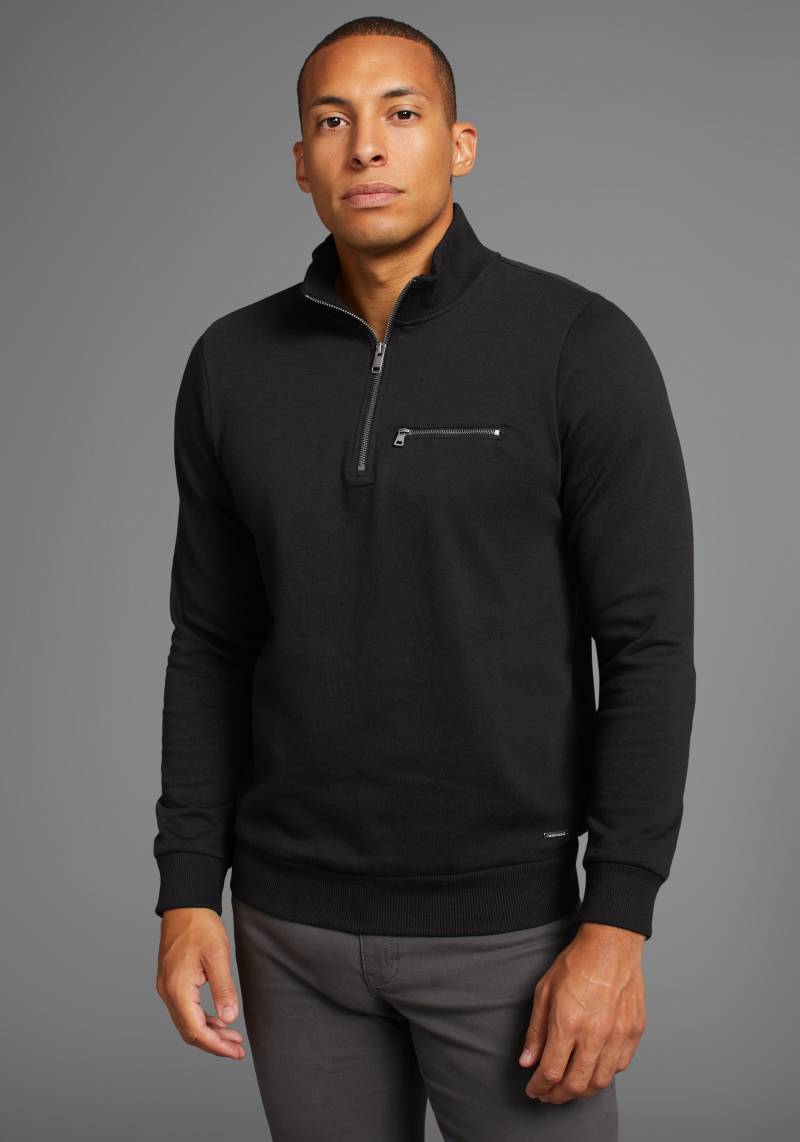Bruno Banani Sweatshirt, mit Troyer Kragen von Bruno Banani