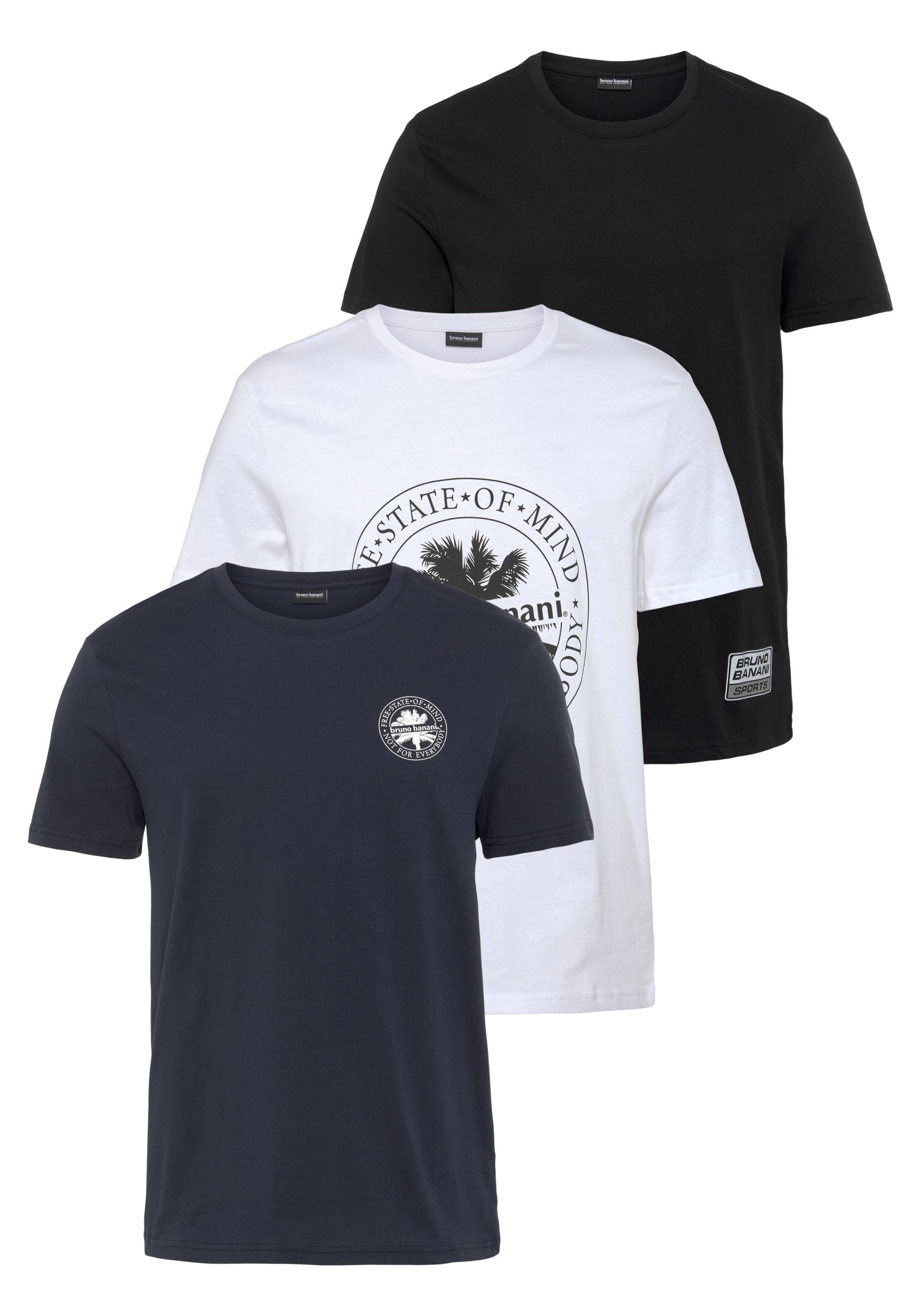Bruno Banani T-Shirt »Essentials T-Shirts«, (3er-Pack) von Bruno Banani